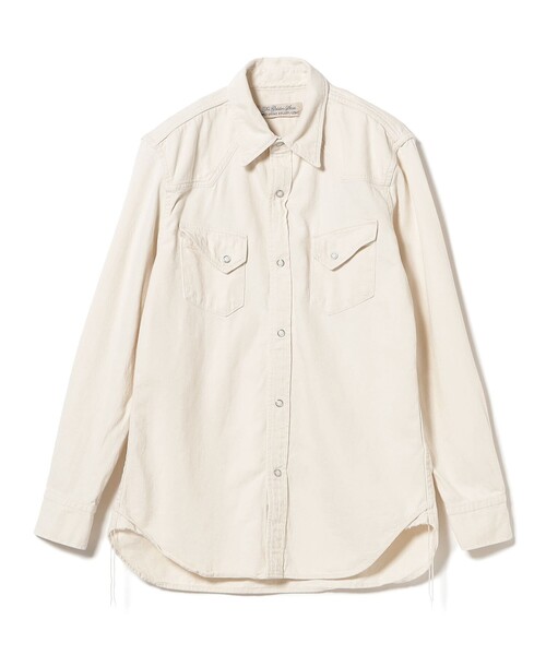REMI RELIEF（レミレリーフ）の「【別注】REMI RELIEF / Denim Western shirt Classic Fit（シャツ/ブラウス・メンズ・オフホワイト・LARGE/SMALL/MEDIUM/X-LARGE）」の2枚目の写真
