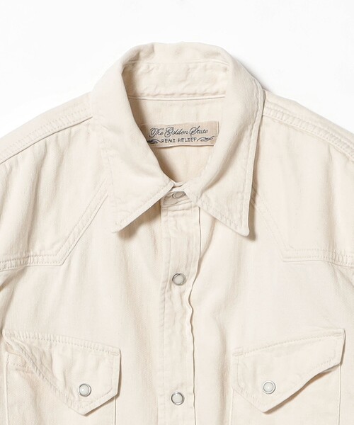 REMI RELIEF（レミレリーフ）の「【別注】REMI RELIEF / Denim Western shirt Classic Fit（シャツ/ブラウス・メンズ・オフホワイト・LARGE/SMALL/MEDIUM/X-LARGE）」の3枚目の写真