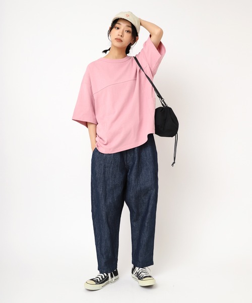 セール】R4296 綿麻デニムのPJ'Sクロップド（デニムパンツ