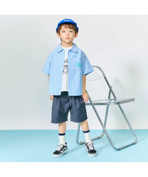 apres les cours（アプレレクール）の「【リンク】ストライプ・チェックシャツ（シャツ/ブラウス・キッズ・チェック/ストライプ・100/130/110/120/90/80）」の11枚目の写真