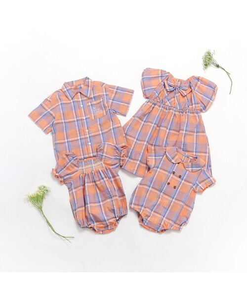 apres les cours（アプレレクール）の「【リンク】ストライプ・チェックシャツ（シャツ/ブラウス・キッズ・チェック/ストライプ・100/130/110/120/90/80）」の14枚目の写真