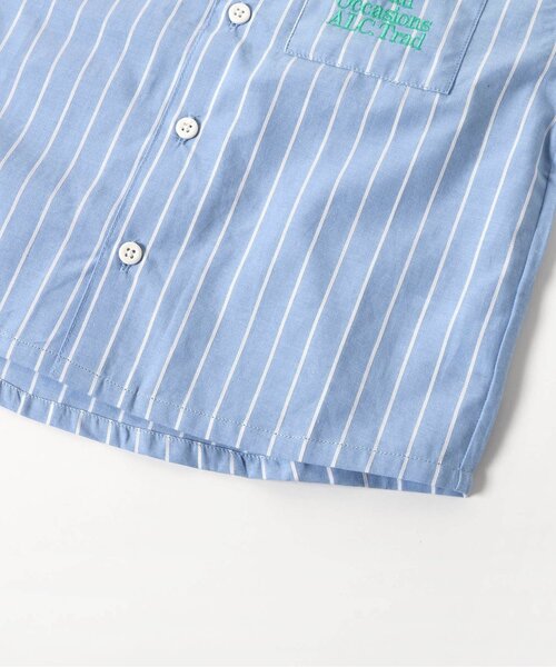 apres les cours（アプレレクール）の「【リンク】ストライプ・チェックシャツ（シャツ/ブラウス・キッズ・チェック/ストライプ・100/130/110/120/90/80）」の5枚目の写真