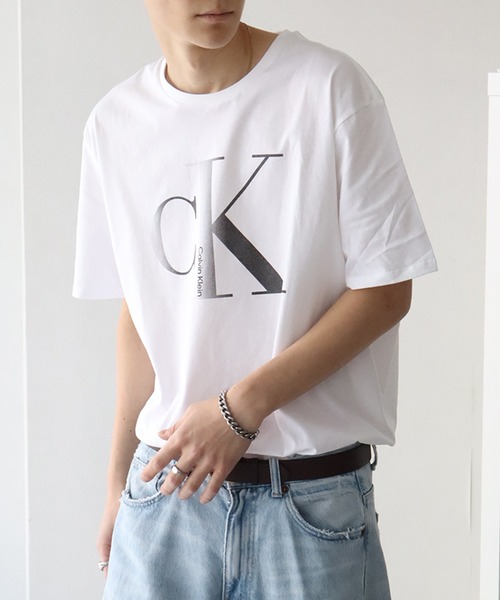 Calvin Klein(カルバン・クライン)の「【Calvin Klein/カルバンクライン】 CK ロゴ クルーネック 半袖 Tシャツ(Tシャツ/カットソー・メンズ・ホワイト/ブラック・S/XXL/XL/L/M)」の6枚目の写真