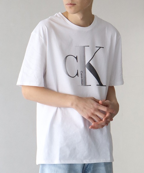 Calvin Klein(カルバン・クライン)の「【Calvin Klein/カルバンクライン】 CK ロゴ クルーネック 半袖 Tシャツ(Tシャツ/カットソー・メンズ・ホワイト/ブラック・S/XXL/XL/L/M)」の3枚目の写真