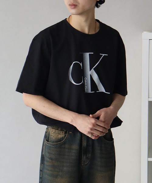 Calvin Klein(カルバン・クライン)の「【Calvin Klein/カルバンクライン】 CK ロゴ クルーネック 半袖 Tシャツ(Tシャツ/カットソー・メンズ・ホワイト/ブラック・S/XXL/XL/L/M)」の8枚目の写真
