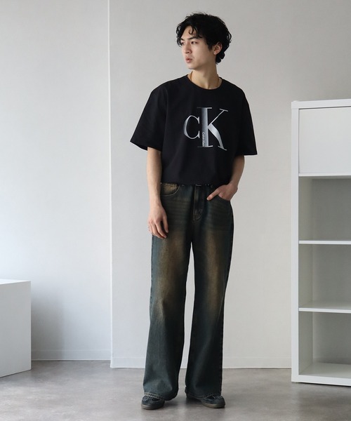 Calvin Klein(カルバン・クライン)の「【Calvin Klein/カルバンクライン】 CK ロゴ クルーネック 半袖 Tシャツ(Tシャツ/カットソー・メンズ・ホワイト/ブラック・S/XXL/XL/L/M)」の9枚目の写真