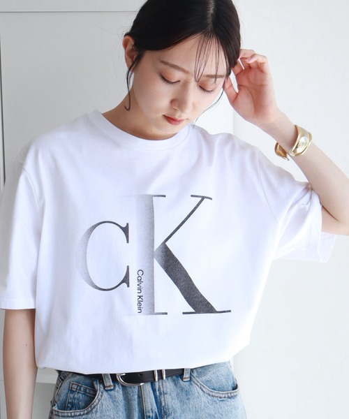 Calvin Klein(カルバン・クライン)の「【Calvin Klein/カルバンクライン】 CK ロゴ クルーネック 半袖 Tシャツ(Tシャツ/カットソー・メンズ・ホワイト/ブラック・S/XXL/XL/L/M)」の16枚目の写真