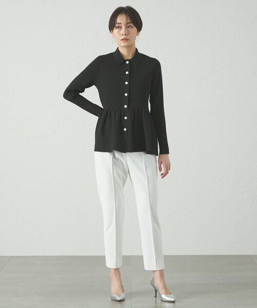 CAST:（キャストコロン）の「【1枚で着映える】フォルムニットカーディガン（カーディガン/ボレロ・レディース・グレー/ライトイエロー/ブラック・M）」の5枚目の写真