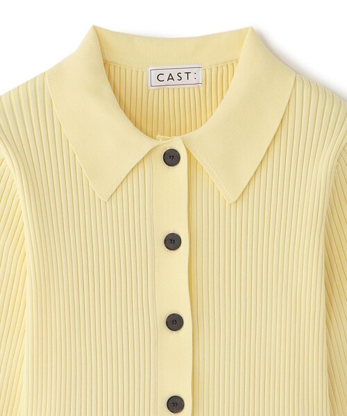 CAST:（キャストコロン）の「【1枚で着映える】フォルムニットカーディガン（カーディガン/ボレロ・レディース・グレー/ライトイエロー/ブラック・M）」の8枚目の写真