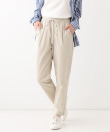 SHOO・LA・RUE | 【洗える/美脚シルエット】綿ストレッチイージーテーパードパンツ(その他パンツ)