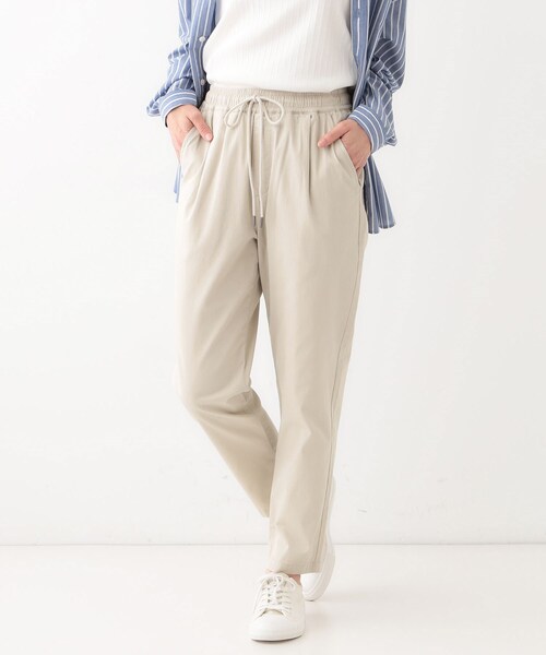SHOO・LA・RUE（シューラルー）の「【洗える/美脚シルエット】綿ストレッチイージーテーパードパンツ（その他パンツ・レディース・ブラック/カーキ/ベージュ/ピンク系・01/02/03/04/05/10）」の3枚目の写真