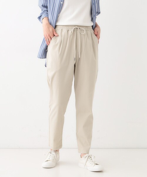 SHOO・LA・RUE（シューラルー）の「【洗える/美脚シルエット】綿ストレッチイージーテーパードパンツ（その他パンツ・レディース・ブラック/カーキ/ベージュ/ピンク系・01/02/03/04/05/10）」の5枚目の写真
