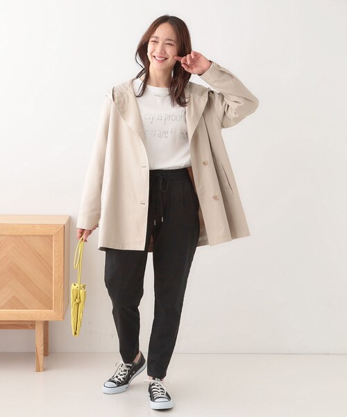 SHOO・LA・RUE（シューラルー）の「【洗える/美脚シルエット】綿ストレッチイージーテーパードパンツ（その他パンツ・レディース・ブラック/カーキ/ベージュ/ピンク系・01/02/03/04/05/10）」の15枚目の写真