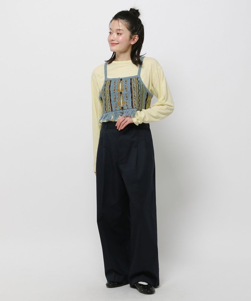 niko and...(ニコアンド)の「幾何フリンジビスチェ(その他トップス・レディース・アイボリー/ブルー/ネイビー・FREE)」の11枚目の写真