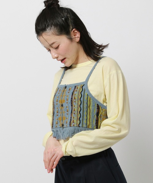 niko and...(ニコアンド)の「幾何フリンジビスチェ(その他トップス・レディース・アイボリー/ブルー/ネイビー・FREE)」の13枚目の写真