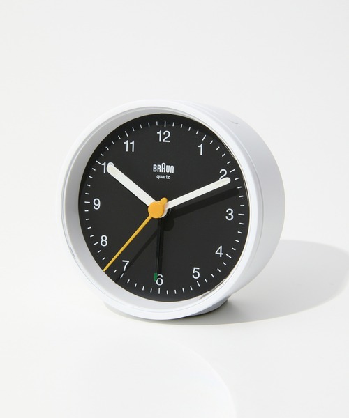 BRAUN（ブラウン）の「BRAUN CLASSIC ALARM CLOCK ブラウン クラシック アラームクロック 置時計（置時計・レディース・ホワイト/ホワイト×ブラック/ホワイト×ピンク/シルバー×ブラック/ブラック/グレー/ブラック×ホワイト・FREE）」の2枚目の写真