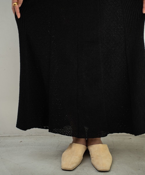 CIEL'AIR(シエルエアー)の「Knit Dress(ワンピース・レディース・ベージュ/ブラック・MEDIUM/LARGE)」の15枚目の写真
