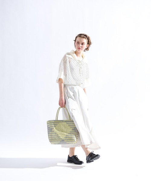 Kelen（ケレン）の「「KELEN / ケレン」 セーラーカラーブラウス YIMO（シャツ/ブラウス・レディース・ブラック/ベージュ/ドット・S/M）」の13枚目の写真