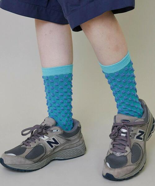 FRAPBOIS(フラボア)の「ドットソックス(ソックス/靴下・レディース・エメラルド/ブラック/オレンジ・FREE)」の7枚目の写真