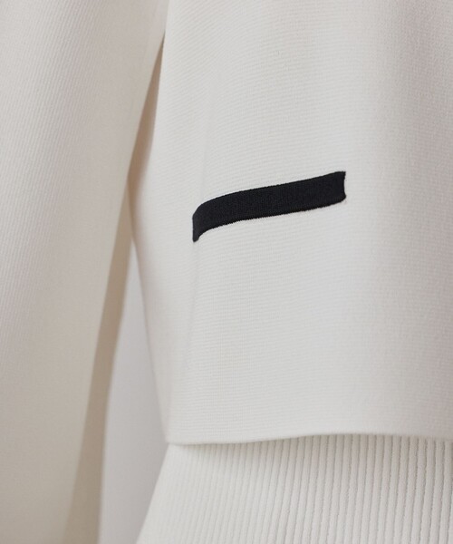 GRACE CONTINENTAL（グレースコンチネンタル）の「バイカラースリットニットカーディガン（カーディガン/ボレロ・レディース・ブラック/ブルー/ホワイト・36）」の12枚目の写真