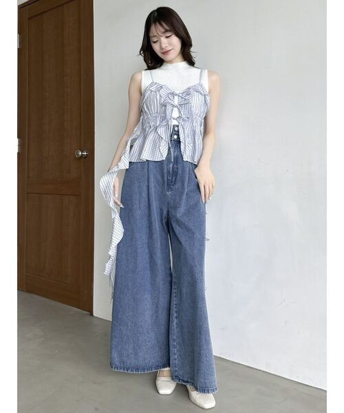 セール】2WAYフルイドペプラムビスチェ（キャミソール）｜dazzlin