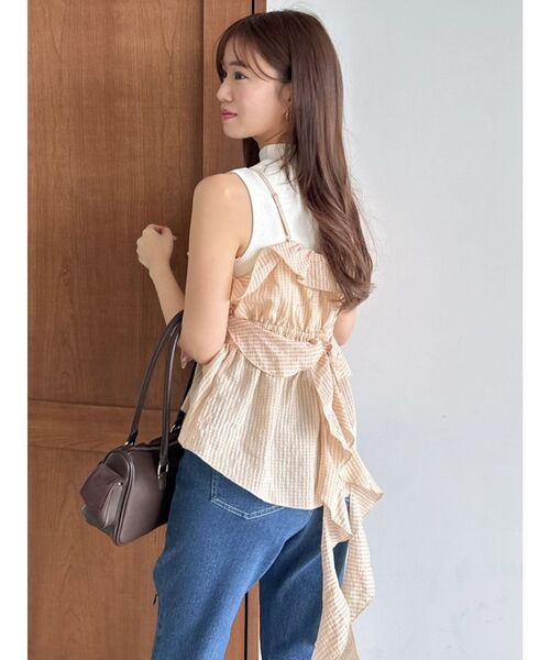 セール】2WAYフルイドペプラムビスチェ（キャミソール）｜dazzlin