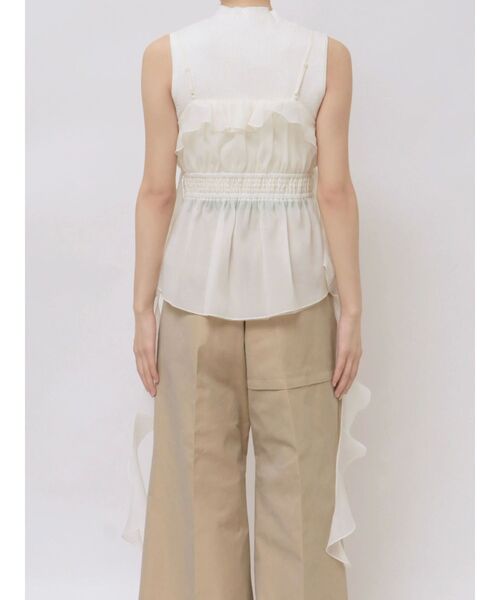 dazzlin(ダズリン)の「2WAYフルイドペプラムビスチェ(キャミソール・レディース・ブルー/アイボリー/ブラック/オレンジ・FREE)」の11枚目の写真