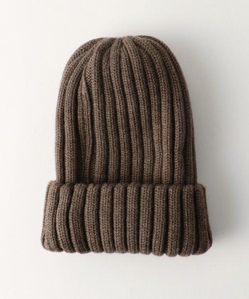 UNITED ARROWS（ユナイテッドアローズ）の「UA リブ ニット キャップ（OCEANS 12月号掲載商品）（ニットキャップ/ビーニー・メンズ・ブラック/グレー/ダークグレー/オリーブ/ネイビー・FREE）」の3枚目の写真