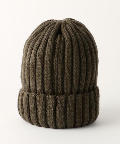 UNITED ARROWS（ユナイテッドアローズ）の「UA リブ ニット キャップ（OCEANS 12月号掲載商品）（ニットキャップ/ビーニー・メンズ・ブラック/グレー/ダークグレー/オリーブ/ネイビー・FREE）」の8枚目の写真