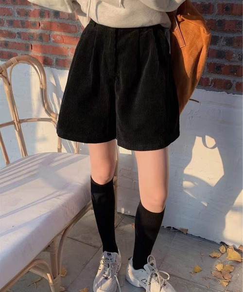 Lace Ladies(レースレディース)の「コーデュロイ タック ハイウエスト フレア ショート パンツ(その他パンツ・レディース・ブラック/アイボリー/ブラウン・S/M/XL)」の17枚目の写真