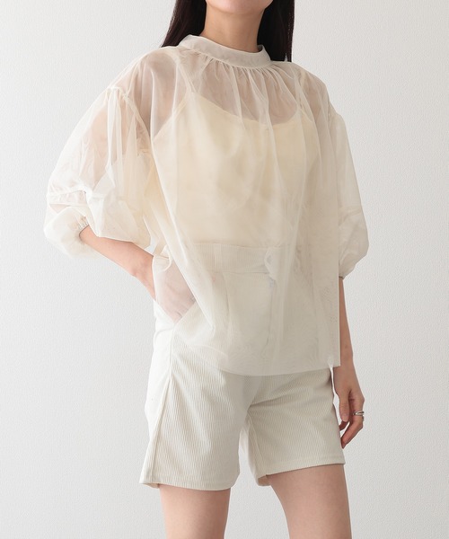 Lace Ladies(レースレディース)の「コーデュロイ タック ハイウエスト フレア ショート パンツ(その他パンツ・レディース・ブラック/アイボリー/ブラウン・S/M/XL)」の5枚目の写真
