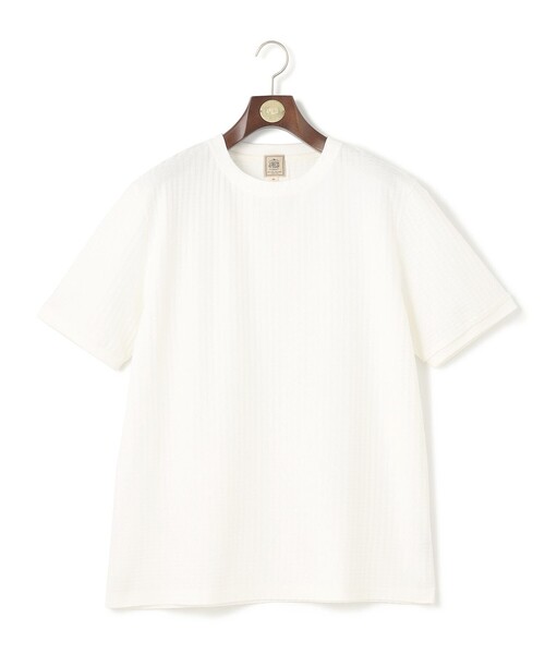 J.PRESS(ジェイプレス)の「【KING SIZE】【UVカット / 吸水速乾 / ビジネス対応】【J.PRESS PREMIUM JERSEY】リンクスチドリTシャツ(Tシャツ/カットソー・メンズ・ホワイト系/ネイビー系/ライトグレー系・2L/3L)」の1枚目の写真