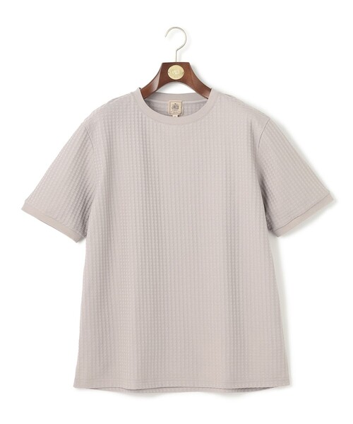 J.PRESS(ジェイプレス)の「【KING SIZE】【UVカット / 吸水速乾 / ビジネス対応】【J.PRESS PREMIUM JERSEY】リンクスチドリTシャツ(Tシャツ/カットソー・メンズ・ホワイト系/ネイビー系/ライトグレー系・2L/3L)」の2枚目の写真