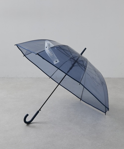 COLONY 2139(コロニートゥーワンスリーナイン)の「パイピングカラービニール傘 65cm(長傘・レディース・ブラック/ブラウン/ネイビー・FREE)」の3枚目の写真