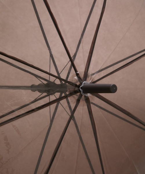 COLONY 2139(コロニートゥーワンスリーナイン)の「パイピングカラービニール傘 65cm(長傘・レディース・ブラック/ブラウン/ネイビー・FREE)」の6枚目の写真