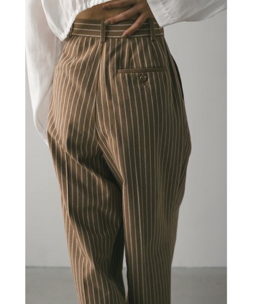 STYLEMIXER（スタイルミキサー）の「リネンミックスタックパンツ（スラックス・レディース・アイボリー/ブラック/ベージュ系その他・SMALL/MEDIUM）」の15枚目の写真
