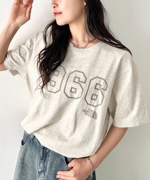 THE NORTH FACE(ザノースフェイス)の「国内未発売 THE NORTH FACE(ザ・ノースフェイス)/グラフィック プリント 半袖 コットン Tシャツ/CORE 1966 S/S R/TEE(Tシャツ/カットソー・レディース・ブラック/アイボリー/グリーン/ネイビー/オートミール・M/L/XL/XXL)」の11枚目の写真