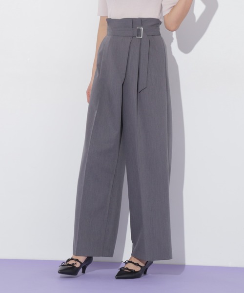 JILL by JILL STUART（ジルバイジルスチュアート）の「◇アシメラップパンツ（その他パンツ・レディース・ベージュ/チャコールグレー・MEDIUM/SMALL）」の19枚目の写真