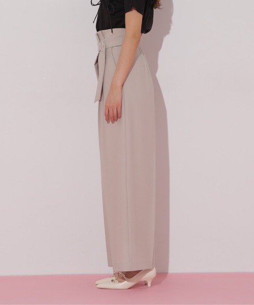 JILL by JILL STUART（ジルバイジルスチュアート）の「◇アシメラップパンツ（その他パンツ・レディース・ベージュ/チャコールグレー・MEDIUM/SMALL）」の13枚目の写真