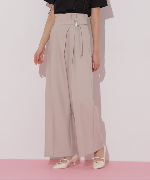 JILL by JILL STUART（ジルバイジルスチュアート）の「◇アシメラップパンツ（その他パンツ・レディース・ベージュ/チャコールグレー・MEDIUM/SMALL）」の15枚目の写真