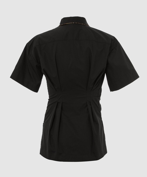 DRIES VAN NOTEN(ドリスヴァンノッテン)の「CLICKY 1147 W.W.SHIRT(シャツ/ブラウス・レディース・ブラック/ベージュ・36/34)」の3枚目の写真