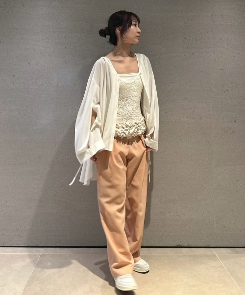 emmi ボウタイブラウス エミ シアーボウタイブラウス