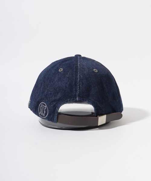 7Union(セブンユニオン)の「7UNION 7USB BICYCLE CAP 6パネル ツイル コットン サイクルキャップ(キャップ・メンズ・インディゴブルー/ブラウン・FREE)」の8枚目の写真