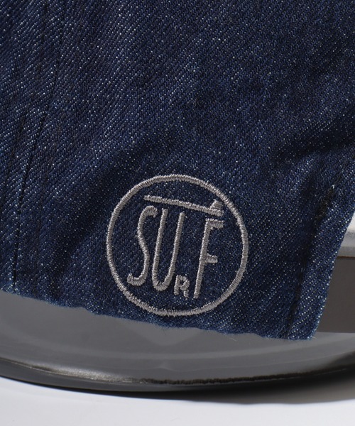 7Union(セブンユニオン)の「7UNION 7USB BICYCLE CAP 6パネル ツイル コットン サイクルキャップ(キャップ・メンズ・インディゴブルー/ブラウン・FREE)」の9枚目の写真