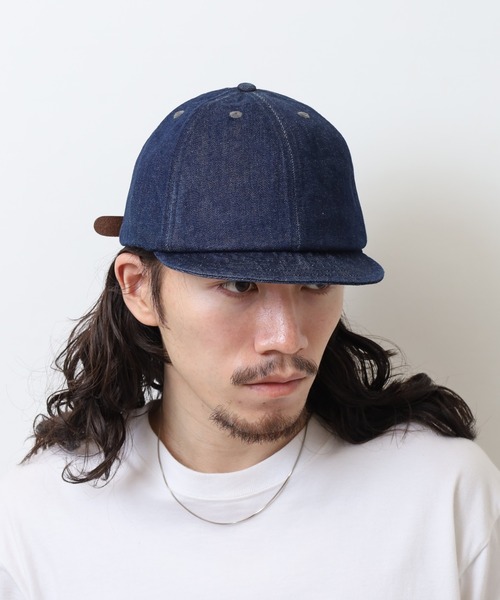 7Union(セブンユニオン)の「7UNION 7USB BICYCLE CAP 6パネル ツイル コットン サイクルキャップ(キャップ・メンズ・インディゴブルー/ブラウン・FREE)」の14枚目の写真