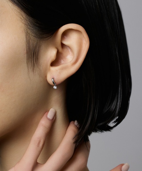 CENE（セネ）の「【CENE】セネ/ジルコニアドロップピアス（ピアス（両耳用）・レディース・ゴールド/シルバー・FREE）」の9枚目の写真