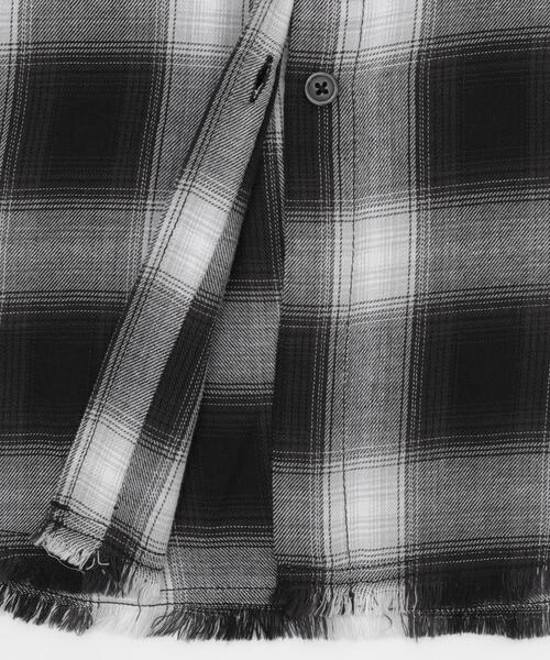 WEGO（ウィゴー）の「WEGO/チェックBIGシャツ（シャツ/ブラウス・レディース・ブラック/レッド/ピンク/ブラウン・FREE）」の13枚目の写真