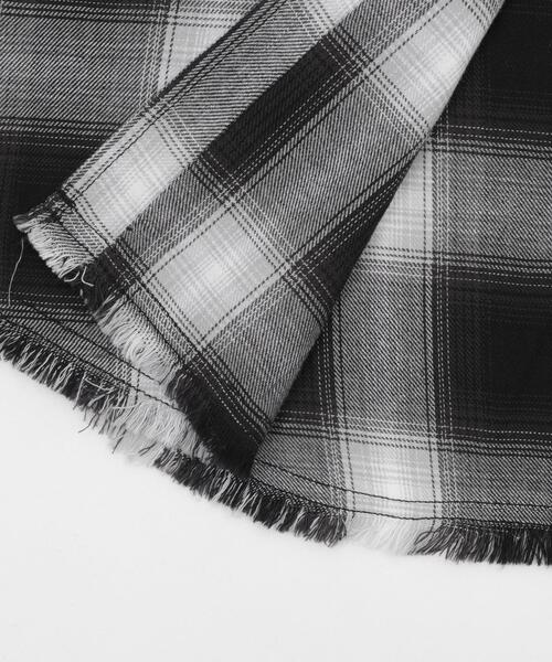 WEGO（ウィゴー）の「WEGO/チェックBIGシャツ（シャツ/ブラウス・レディース・ブラック/レッド/ピンク/ブラウン・FREE）」の6枚目の写真