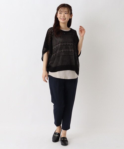 one'sterrace(ワンズテラス)の「透かし 柄編みプルオーバーベスト(ベスト・レディース・ベージュ系9/ベージュ系その他7/ブラック系8・02)」の12枚目の写真