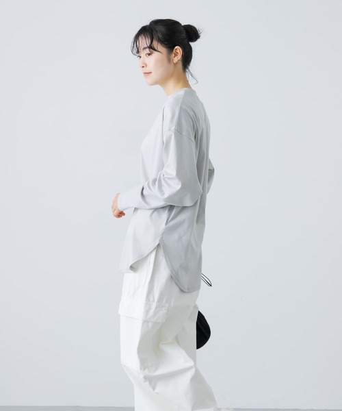 コットンクルーネックカットソー（Tシャツ/カットソー）｜かぐれ